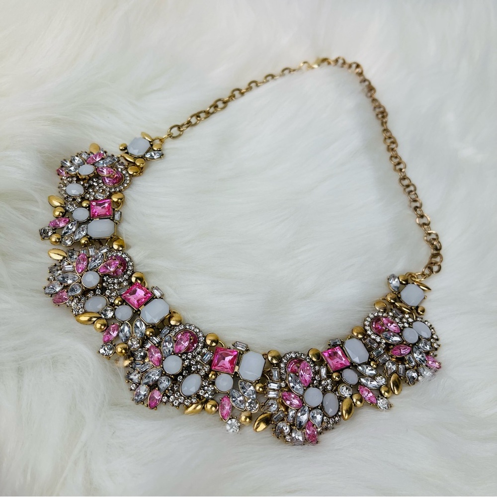 Brand New Colorful Glass Crystal Choker Necklace